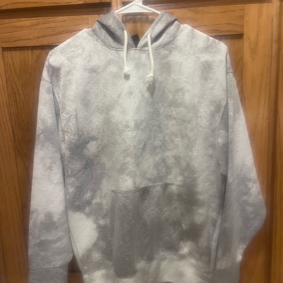 Nike Sweaters - Nike White and Gray Hoodie